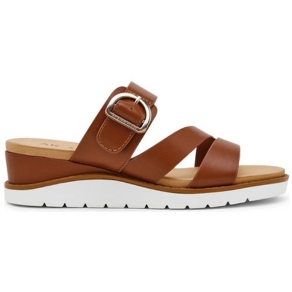 Anne Klein Women's Lalasa Slide Wedge Sandals Cognac‎ Size 6
